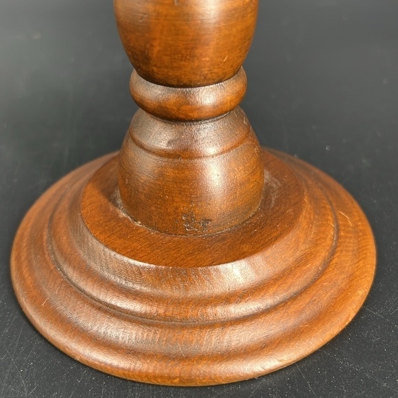 Vintage MCM Wooden Compote - Picture 6 of 7